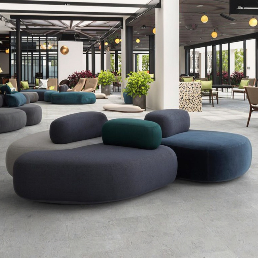 Aesthetic and Comfortable Lounge Sofa for Various Scenes with Customizable Colors 1
