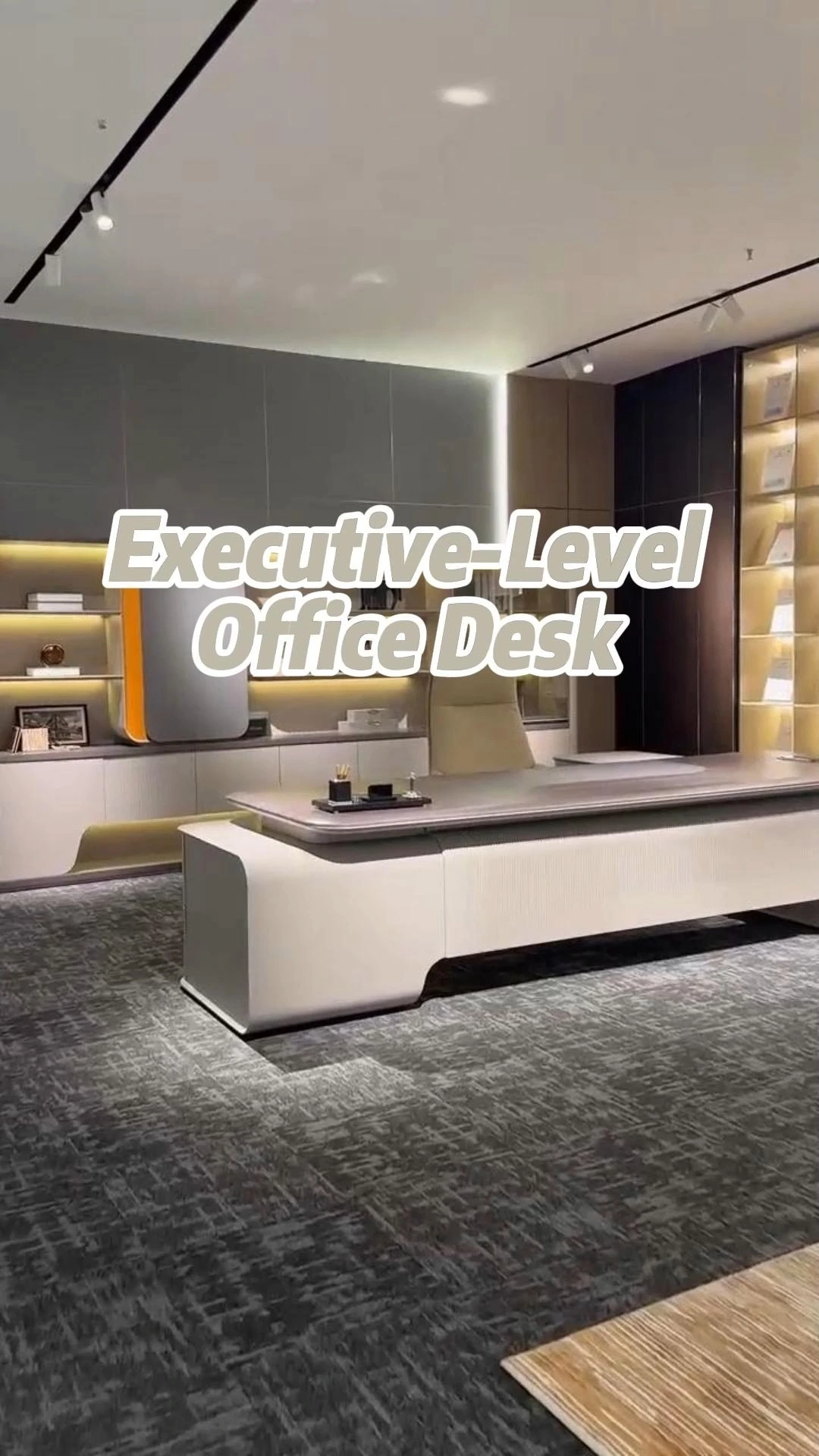 Mesa de escritório executiva de alta qualidade, mesa para chefe, mobiliário comercial. 1