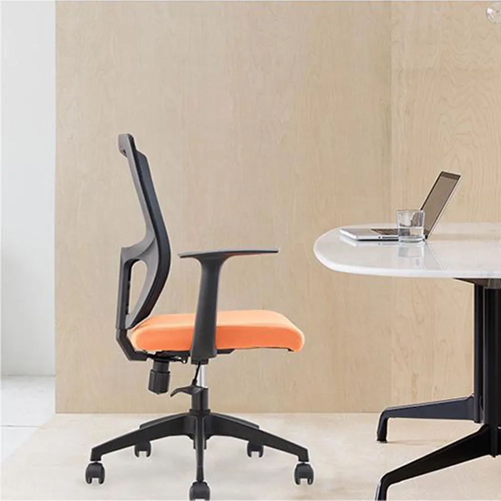 Nouveau fauteuil de bureau orthopédique moderne de luxe, pivotant, dossier mi-haut, design en maille nylon 1