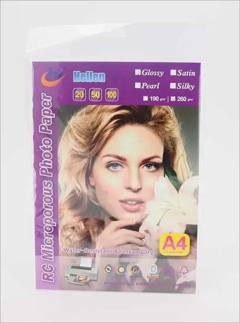 Inkjet RC Glossy Photo Paper Waterproof Photo Paper- A3 A4 190gsm-260gsm 1