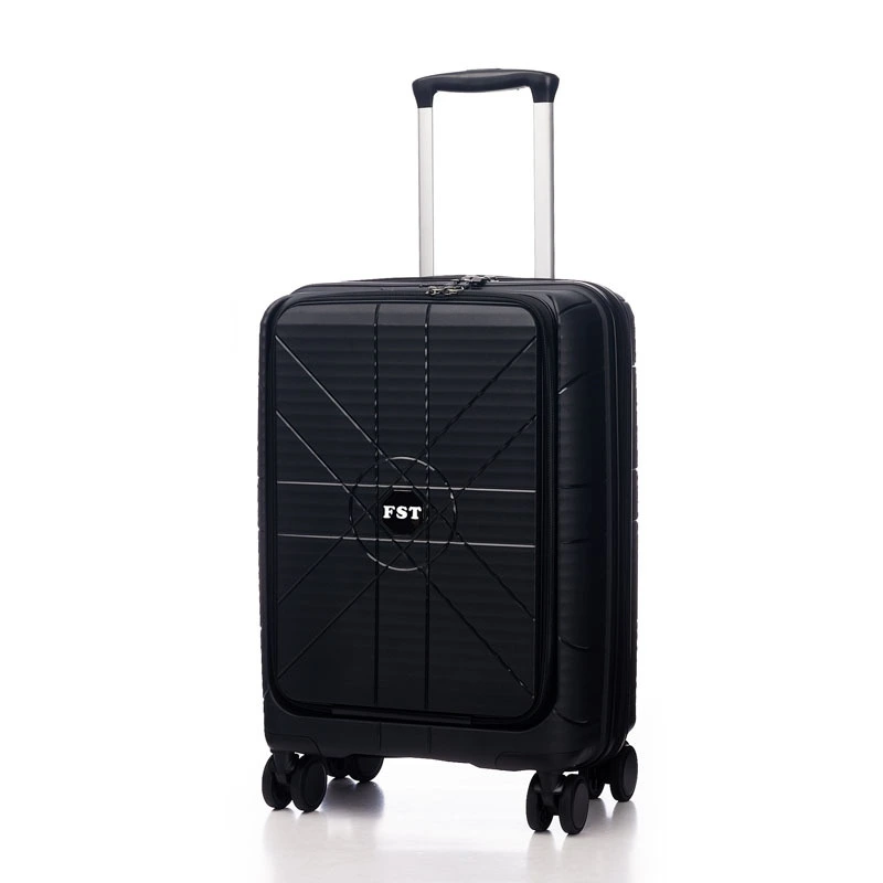 FEISITE PP Front-Open Luggage with Lockable Zippers Compact Carry-On Case PP022 1