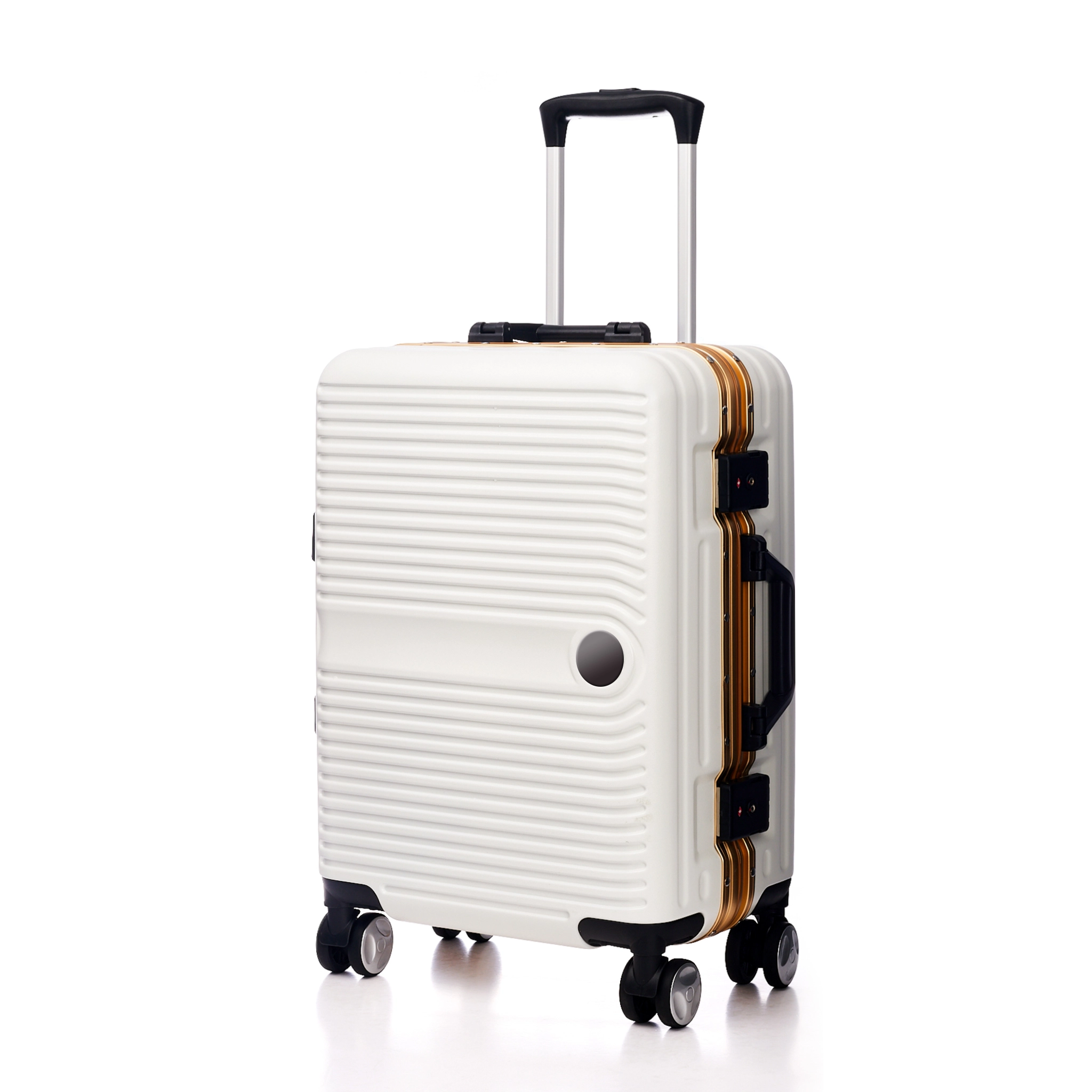 FEISITE Luxury Aluminum Frame Suitcase Manufacturers PC Executive Travel Luggage AF007 1