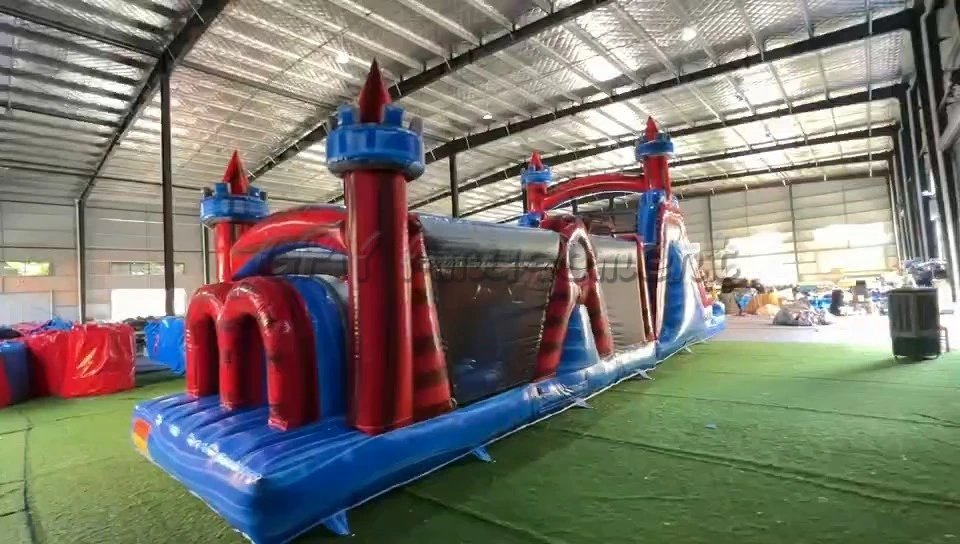 Large Outdoor Bounce House Adult Inflatable Obstacle Course with Factory Price GMY Inflatables 1