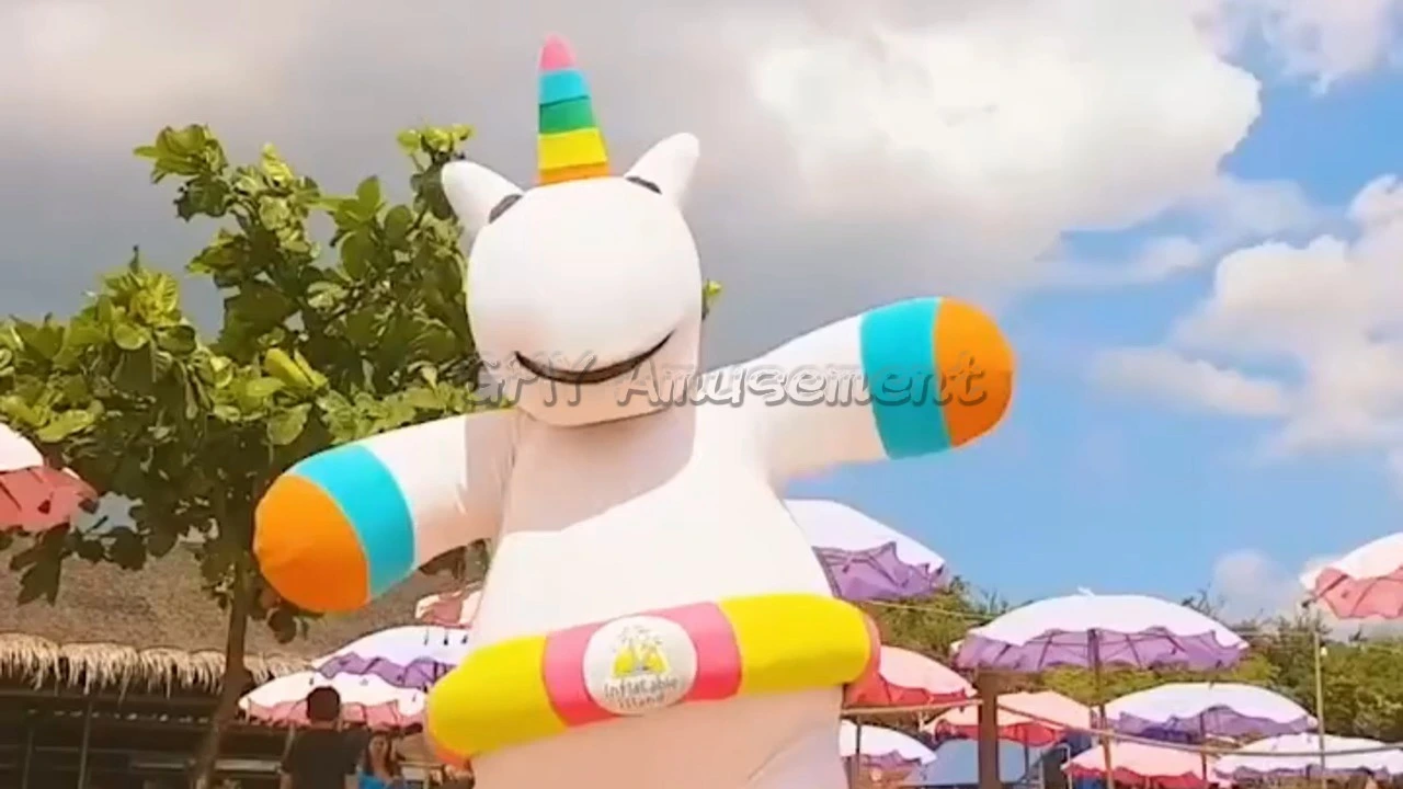 Giant Floating Playground Inflatable Island Unicorn Water Park for Sale GMY Inflatables 1
