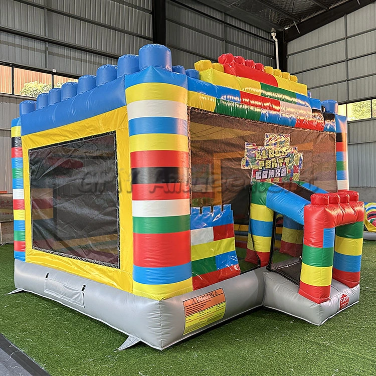 13x13ft Block Moonwalk Inflatable Jumping Castle with Air Blower GMY Inflatables 1