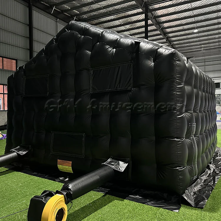 5X5M Portable Black Night Club Bar Tent Inflatable Nightclub With Lights And Music GMY Inflatables 1