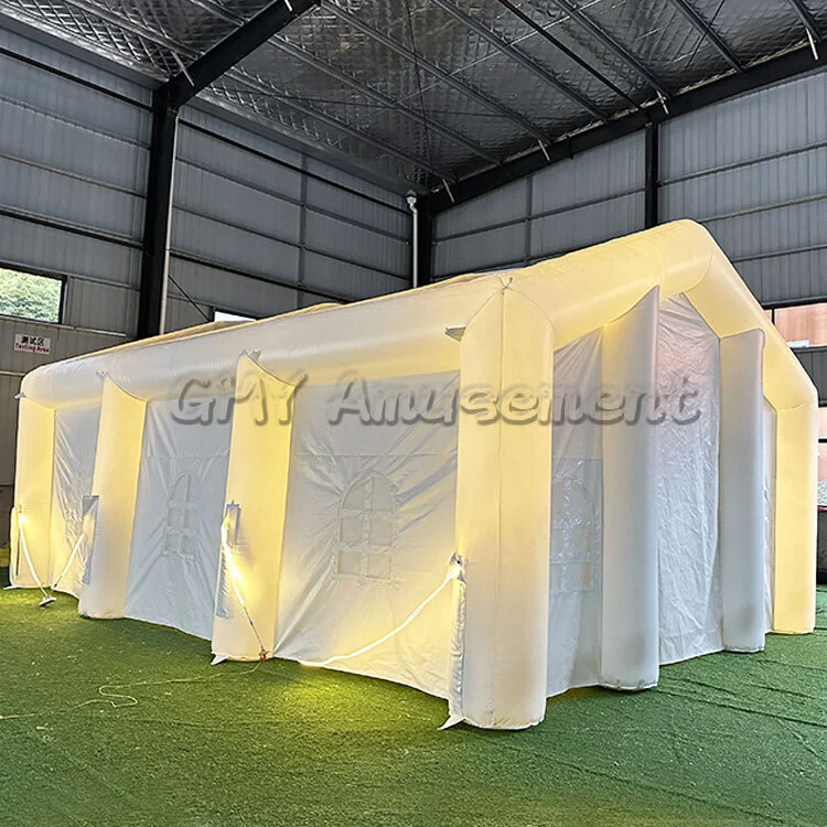 Custom Size White Pvc Inflatable Tent With Air Blower For Party Events GMY Inflatables 1