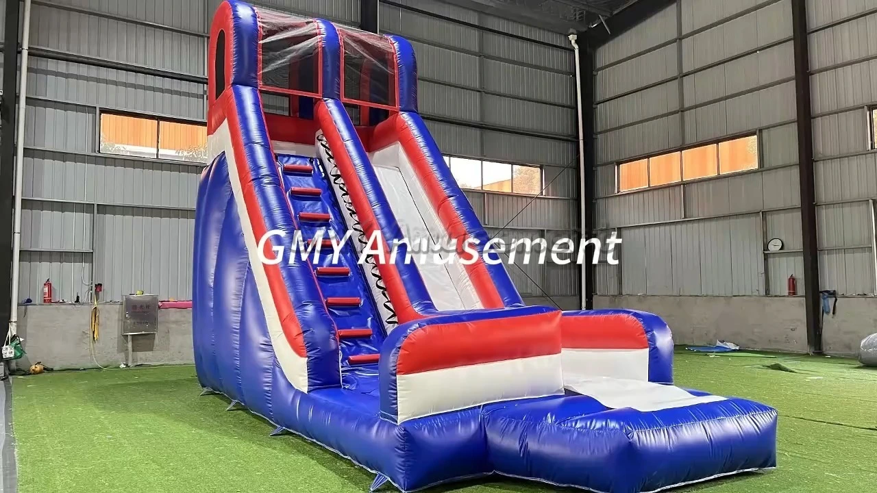 Kids Children's PVC Commercial Portable Waterslide Water Park Inflatable Slide For Swimming Pool GMY Inflatables 1
