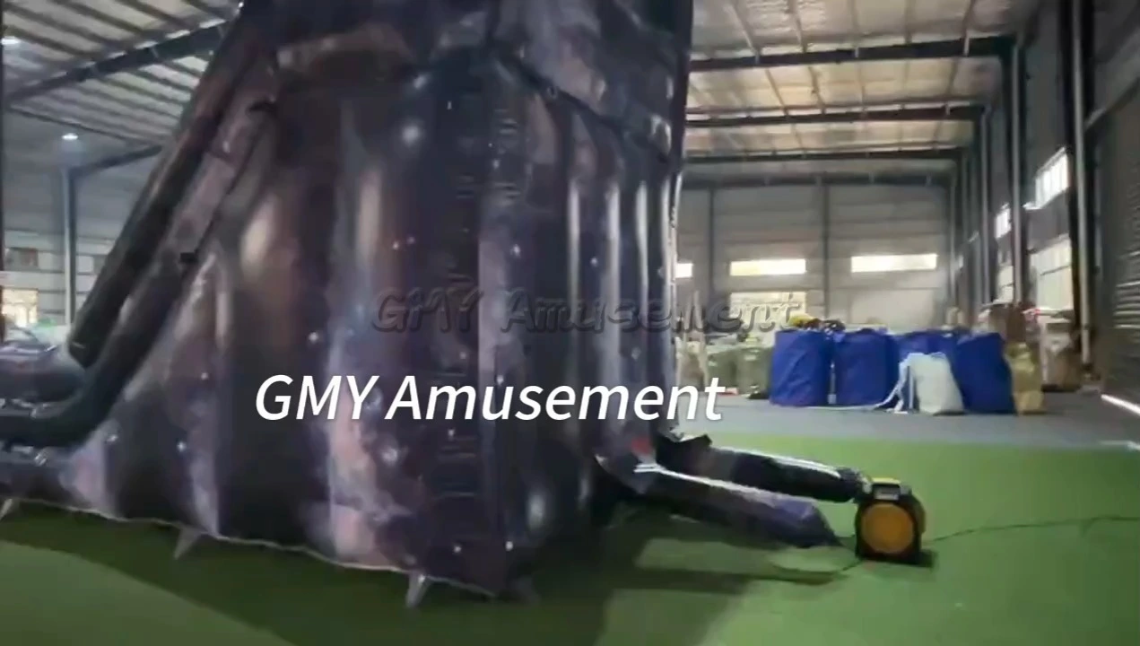 Wet Dry Space Waterslides Backyard Pool Inflatable Water Slide GMY Inflatables 1
