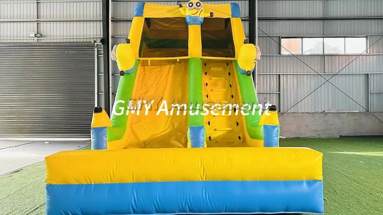 China Factory Direct Sale Castillo Inflable Tobogan Dmuchany Zamek Inflatable Slide Minions GMY Inflatables 1