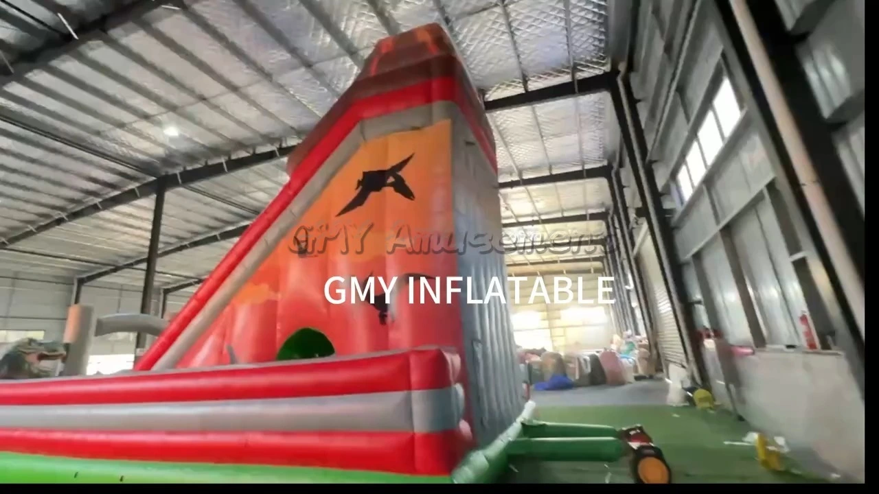 Jurassic Playground Theme Park Bounce House Bouncy Castle Dinosaur Inflatable Slide GMY Inflatables 1