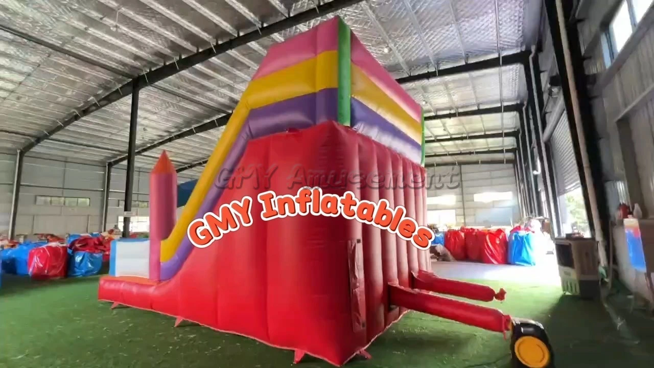 Disney Mickey Mouse Dual Bouncy Castle Inflatable Double Slide For Kids GMY Inflatables 1