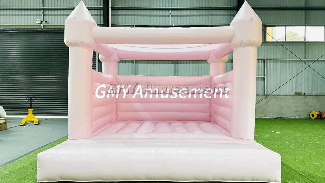 13X13 Pastel Pink Bouncy Castle Jumper Moonwalk Inflatable Bounce House GMY Inflatables 1
