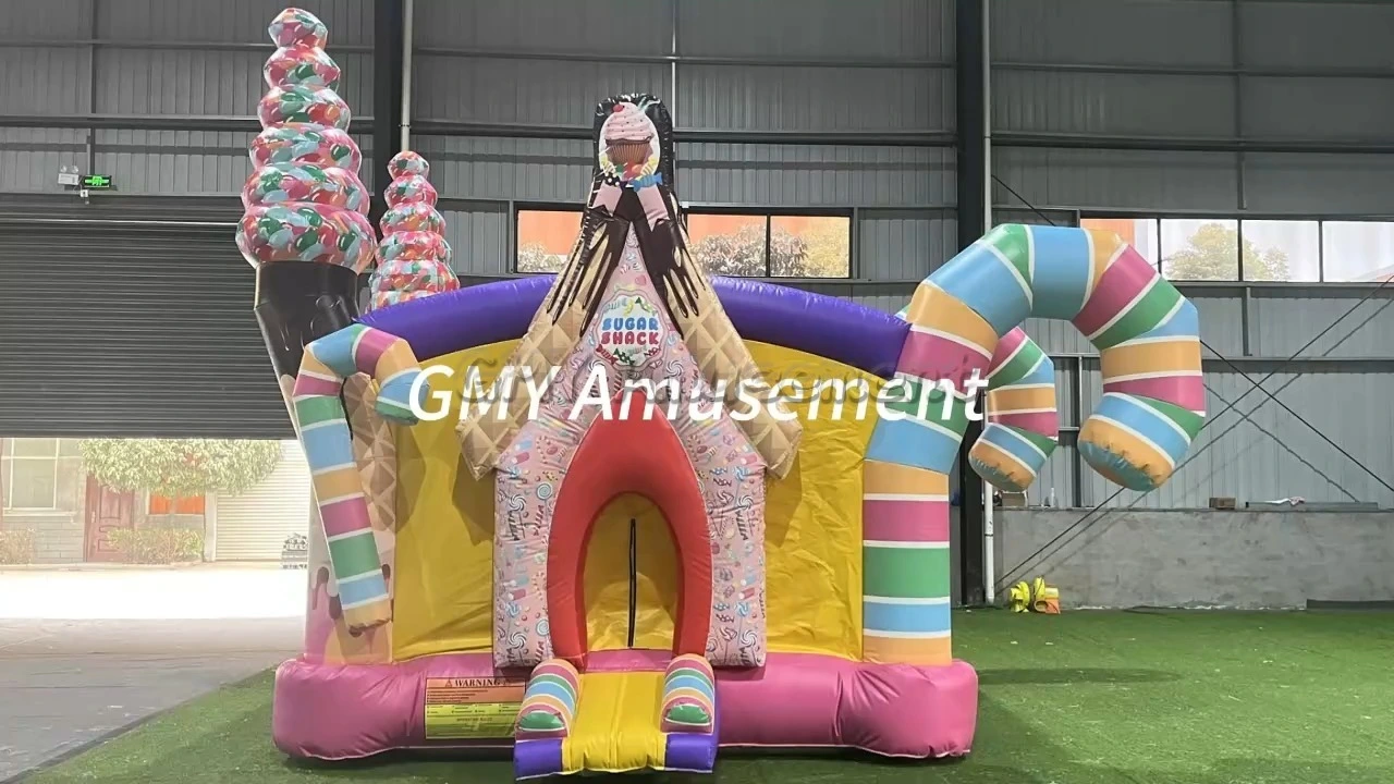 Sugar Shack Candy Bouncy Castale Inflatable Commercial Pvc Kids Bounce House GMY Inflatables 1