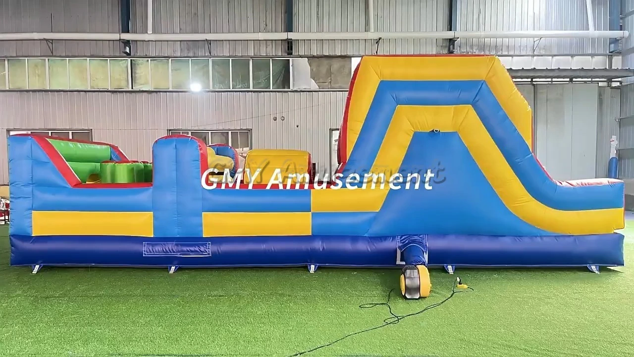 30Ft Commercial Inflatable Obstacle Course Kids Inflatable Bounce House Bouncer Jumping Castle GMY Inflatables 1
