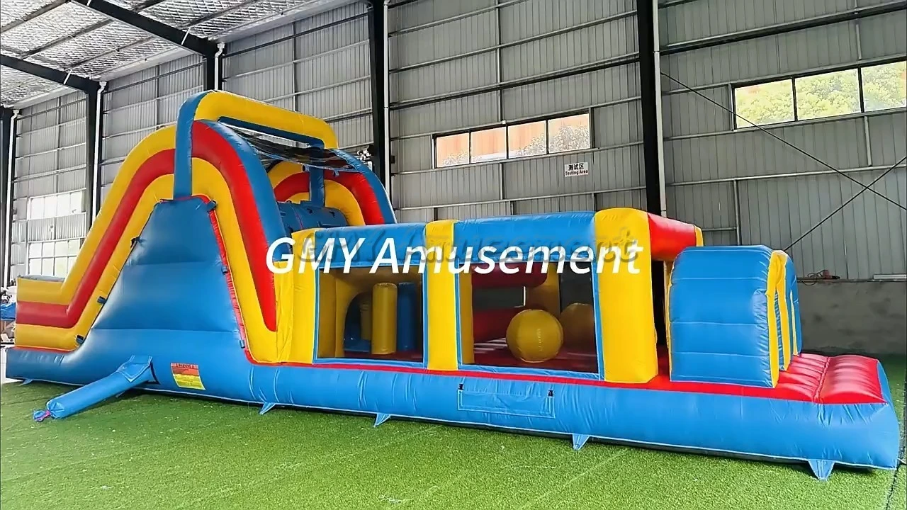 Race Challenge Game Industrial Inflatable Obstacle Course GMY Inflatables 1