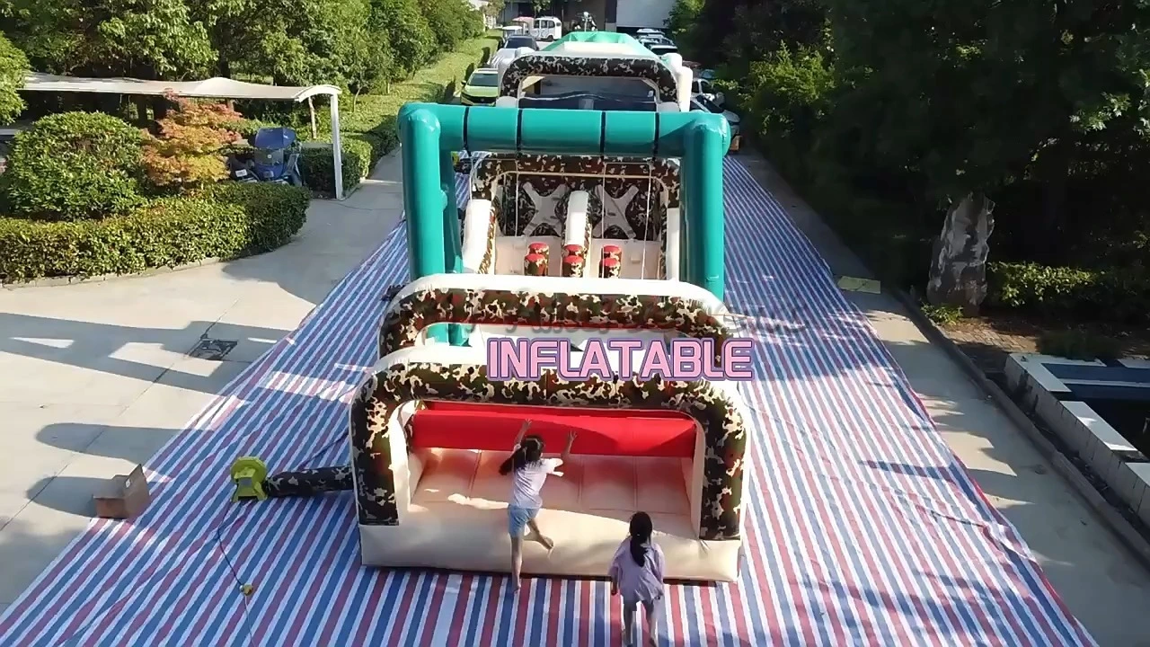 Camouflage Army Military Giant Inflatable Obstacle Course GMY Inflatables 1