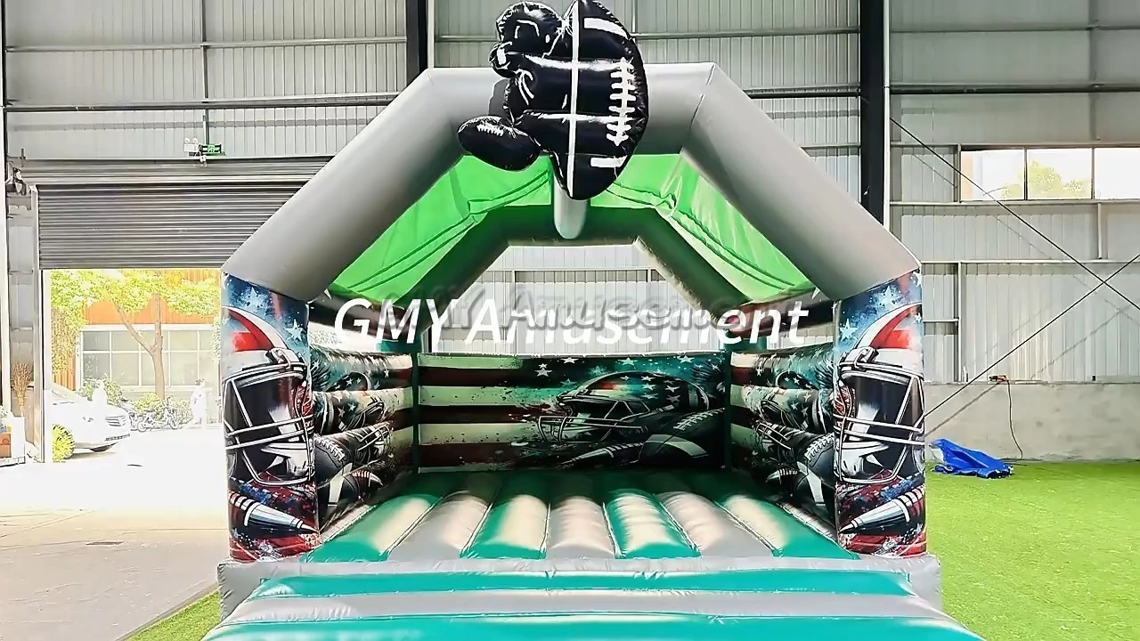 Sport Game Day Bouncy Castle Inflatable Jumper Moonwalk Large Bounce House GMY Inflatables 1