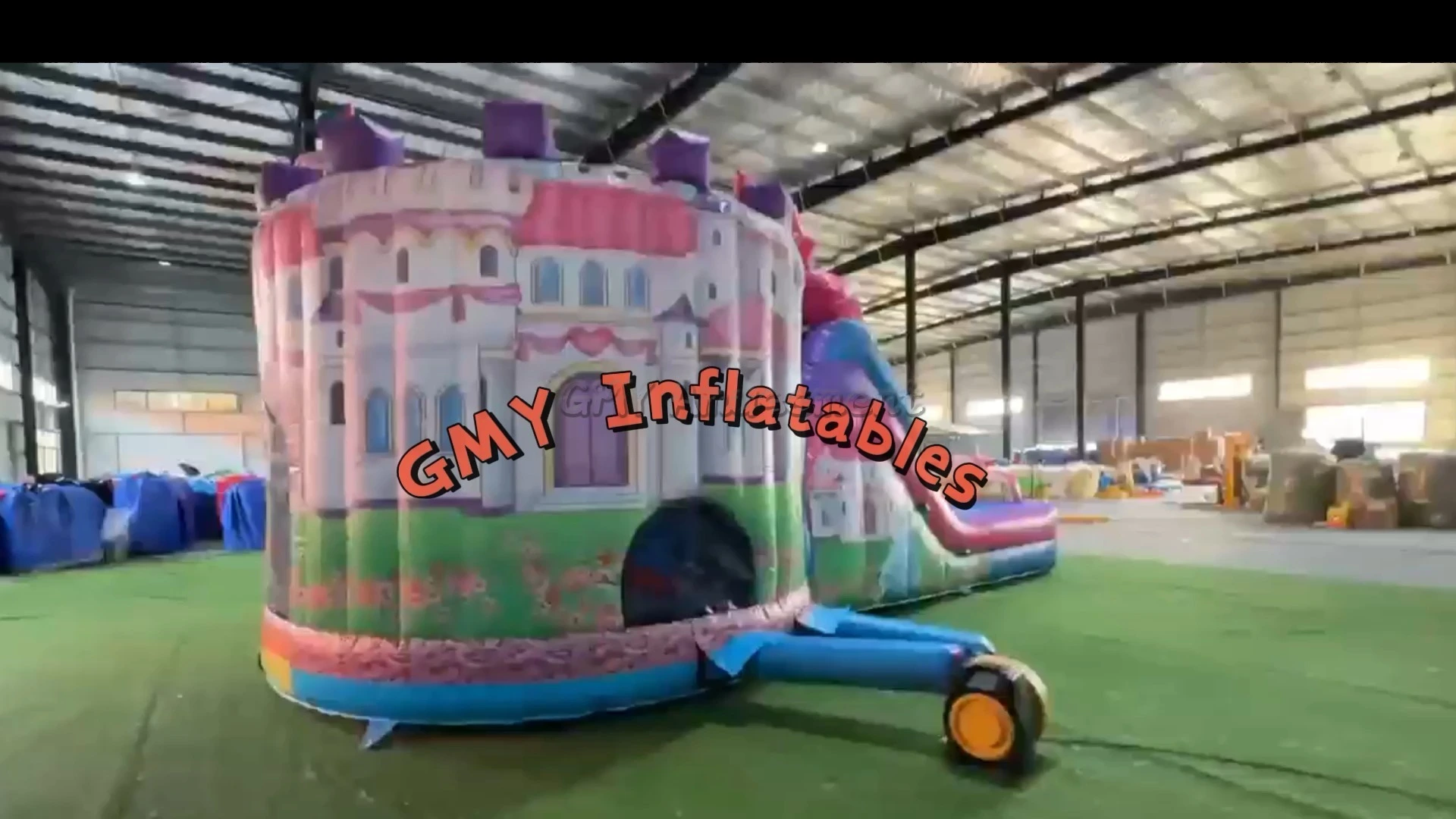 Princess Bouncy Castle Commercial Bounce House With Slide GMY Inflatables 1