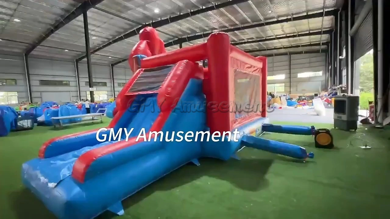 Spiderman Super Hero Bounce House Slide Quotation GMY Inflatables 1