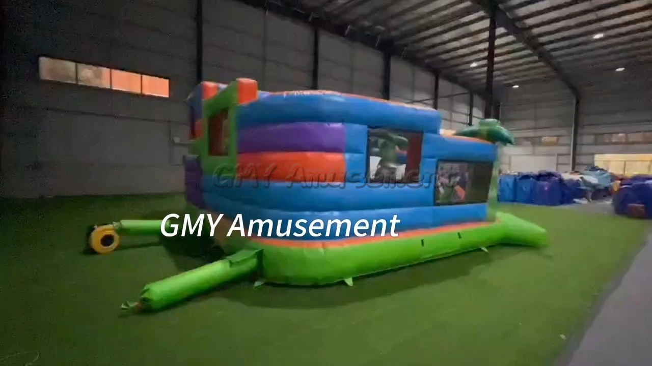 Kids Outdoor Inflatable Playground Bouncy Castle Panda Air Trampoline GMY Inflatables 1