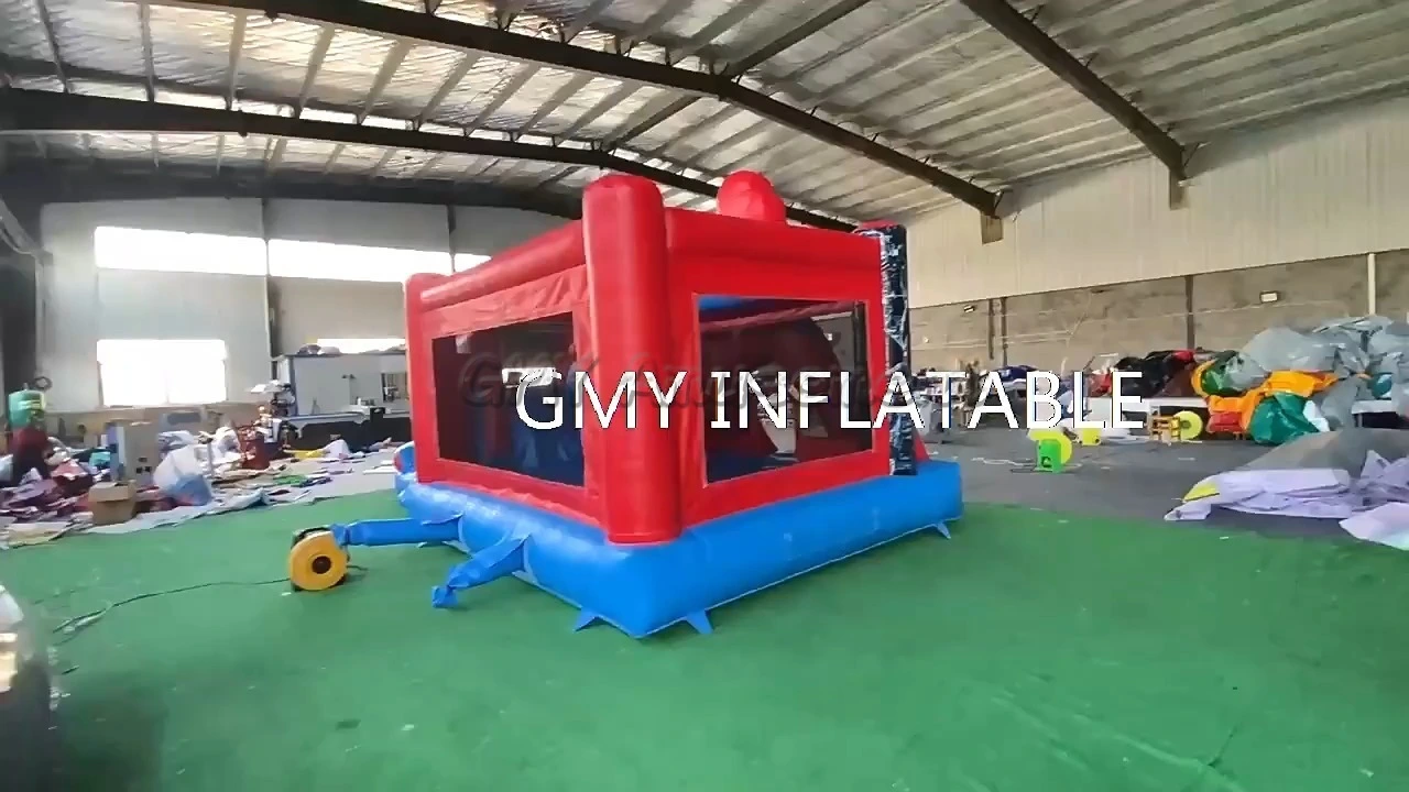 Spiderman Bounce House Combo Bouncy House Water Slide With Pool GMY Inflatables 1