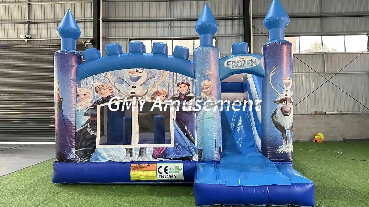 Disnesy Theme Bouncy Castle Frozen Bounce House With Slide For Sale GMY Inflatables 1