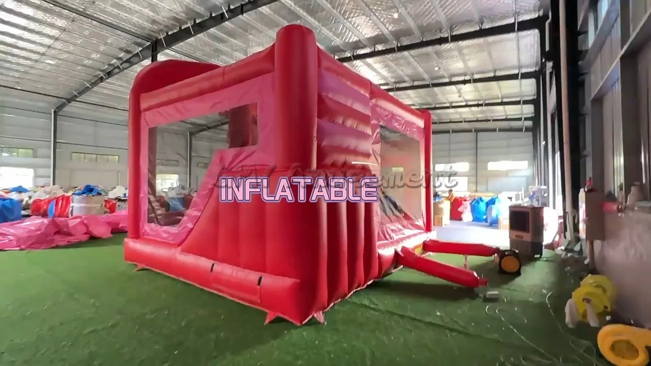 Kids Moon Jumping Bouncy Castle Slide Combo Hello Kitty Bounce House For Sale GMY Inflatables 1