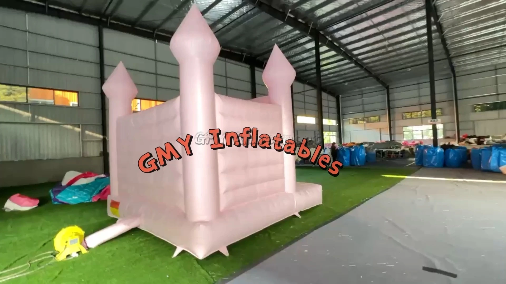 12X12 Pastel Bouncy Castle Bouncer Jumper Moonwalk Pink Bounce House GMY Inflatables 1