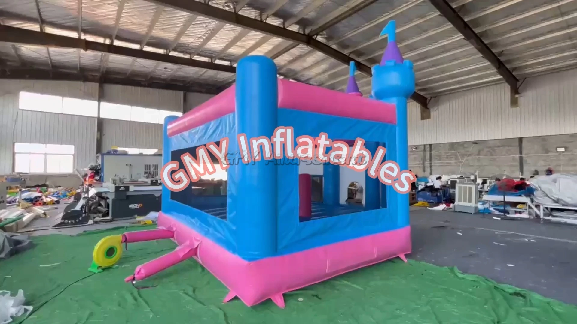 15X15 Commerial Bounce House Princess Bouncy Castle With Air Blower GMY Inflatables 1