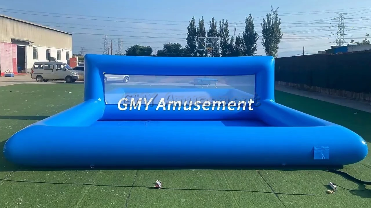 Pvc Air Tight Sealed Water Play Game Nadmuchiwany kort siatkówki basen GMY Inflatables 1