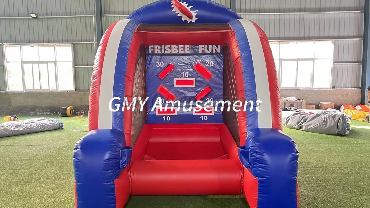 Blow Up Commercial Pvc Carnival Challenge Inflatable Game Frisbee Fun GMY Inflatables 1