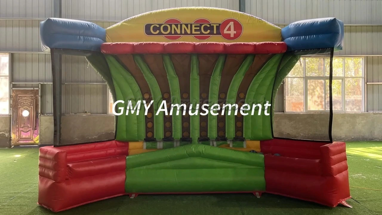 Blow Up Outdoor Inflatable Basketball Four Game Giant Connect 4 GMY Inflatables 1