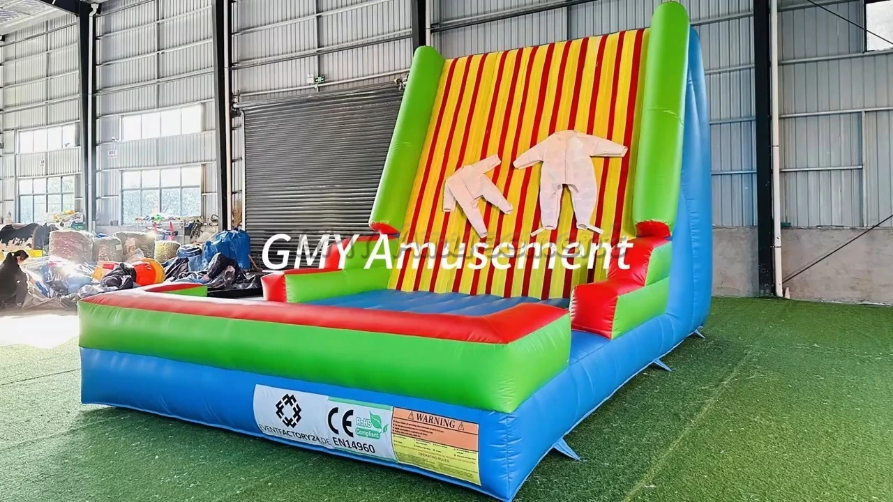 Mur gonflable Velcro avec combinaison adhésive pour jeux de saut humains GMY Inflatables 1