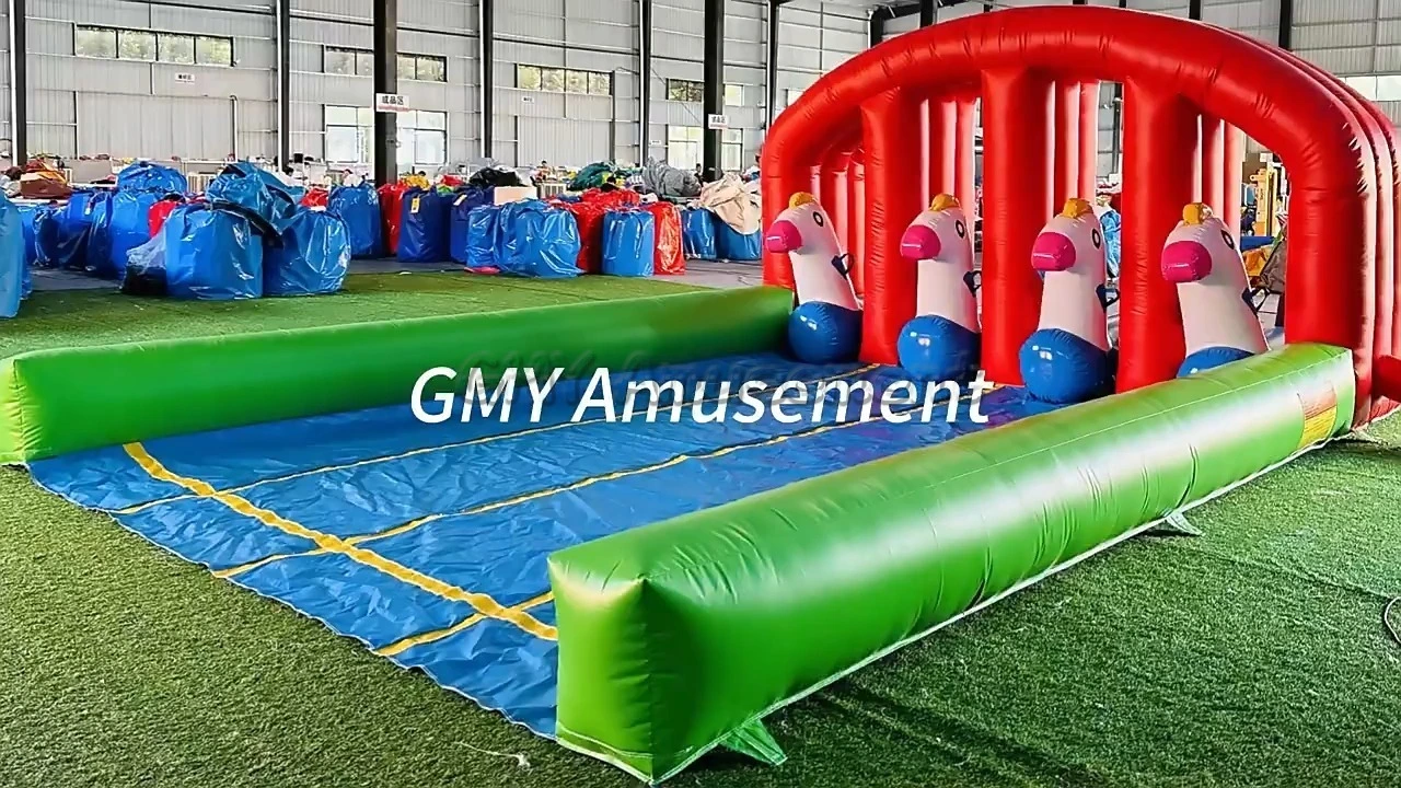 Karneval Sport Spaß Derby Pony Hops Rennen Spiel GMY Aufblasbares 1