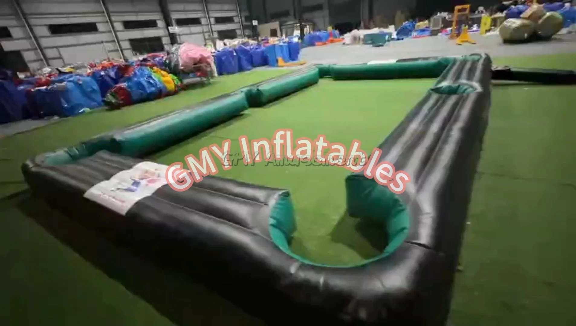 Football Snooker Human Billiards Inflatable Soccer Pool Table GMY Inflatables 1