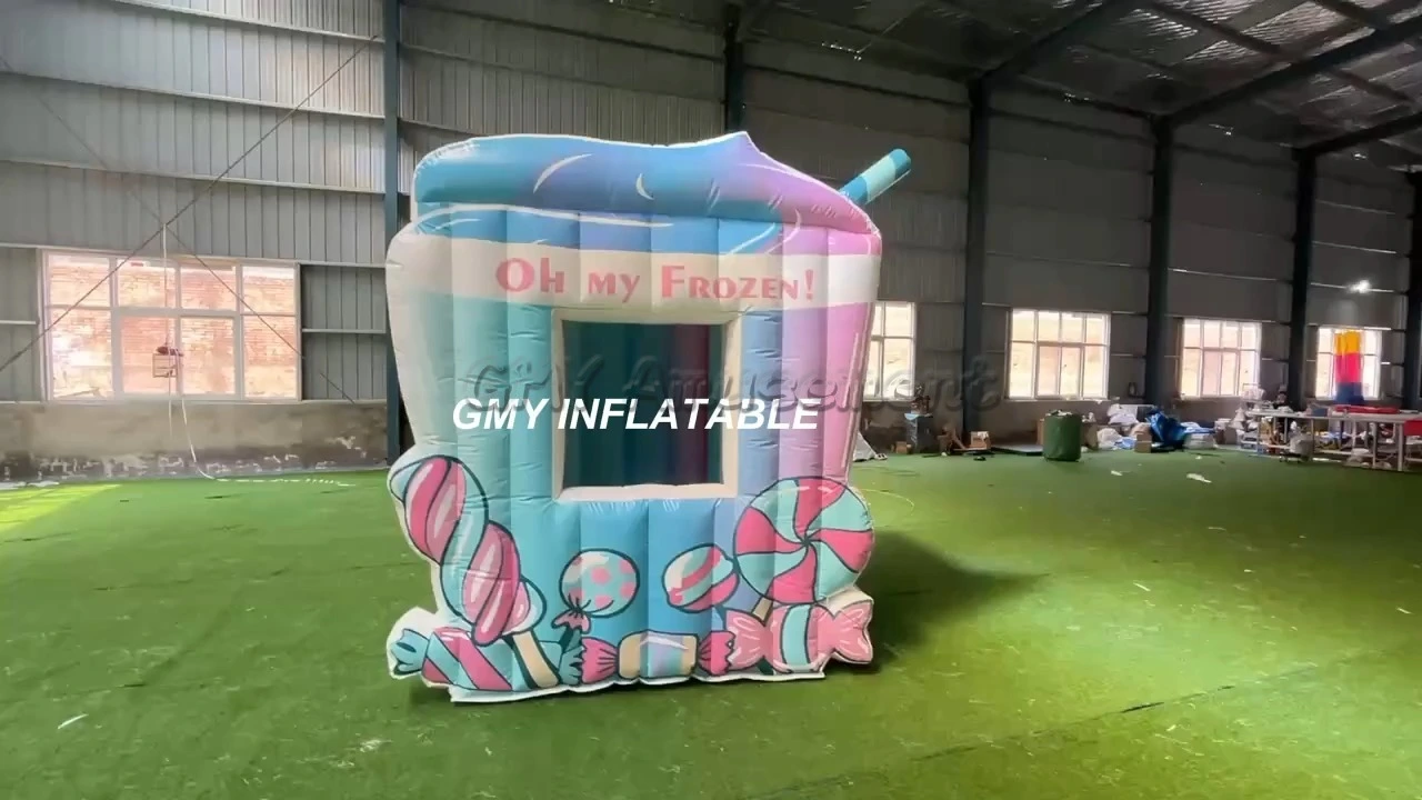 Carnival Blow Up Portable Ice Cream Juice Inflatable Concession Booth Tent GMY Inflatables 1