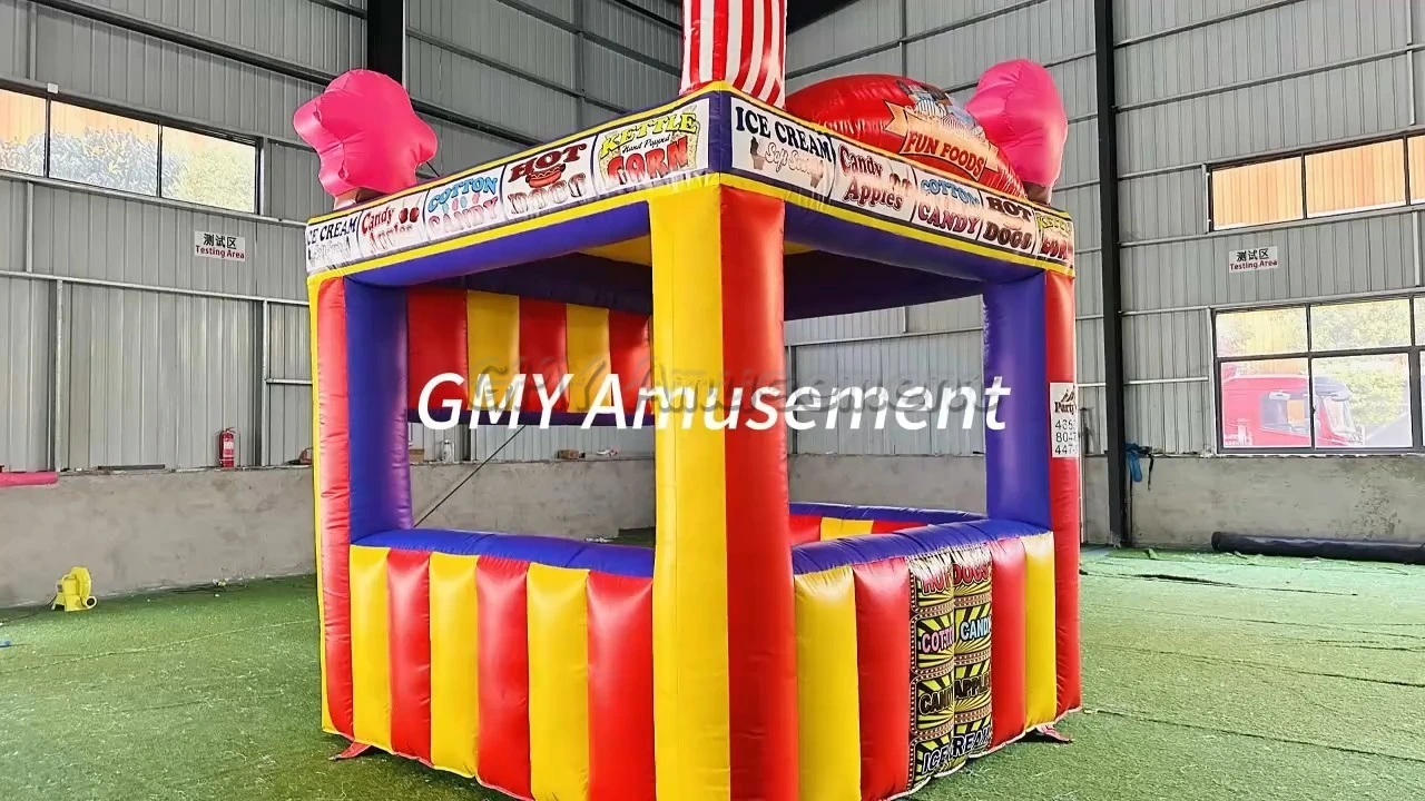 Carnival Treat Shop Fun Foods Ice Cream Popcorn Concession Inflatable Stand Tent GMY Inflatables 1