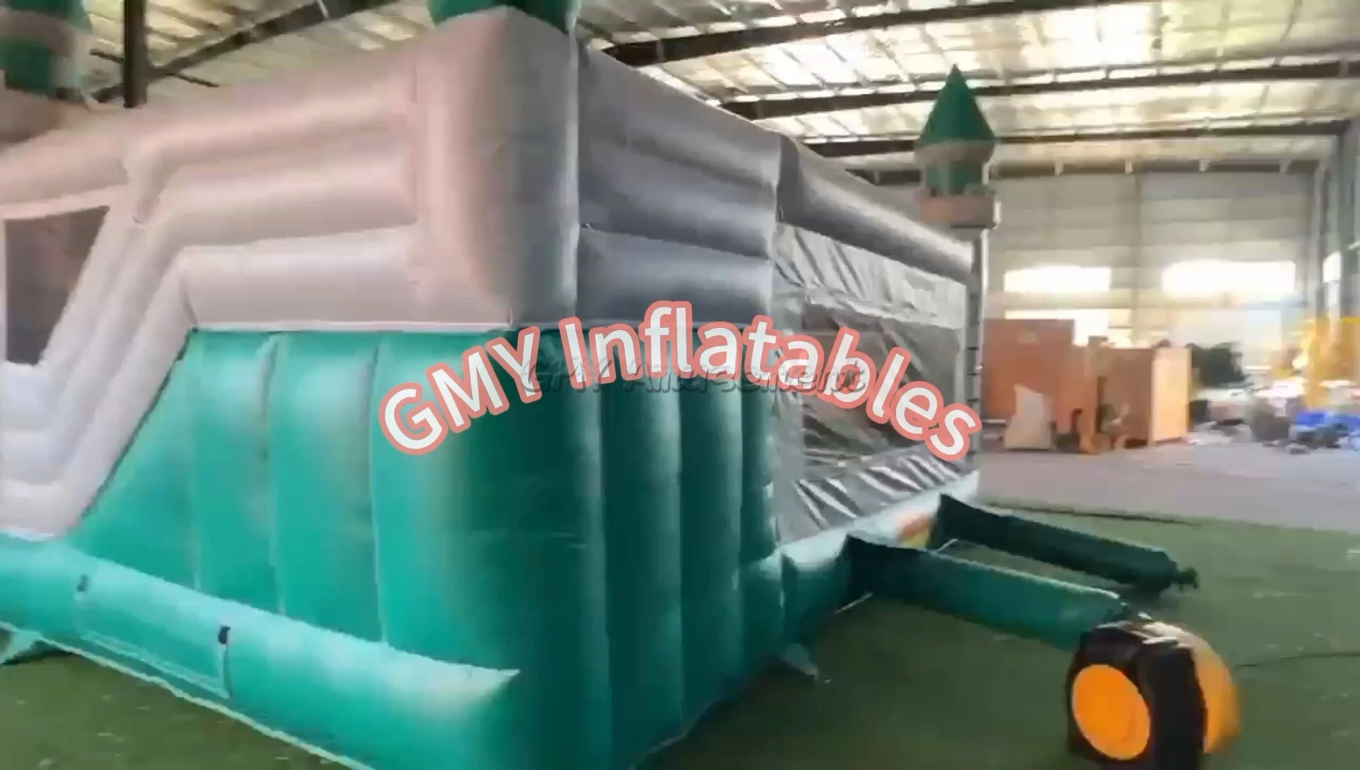 Wall Bouncy Castle Construction Inflatable Bounce House With Slide GMY Inflatables 1