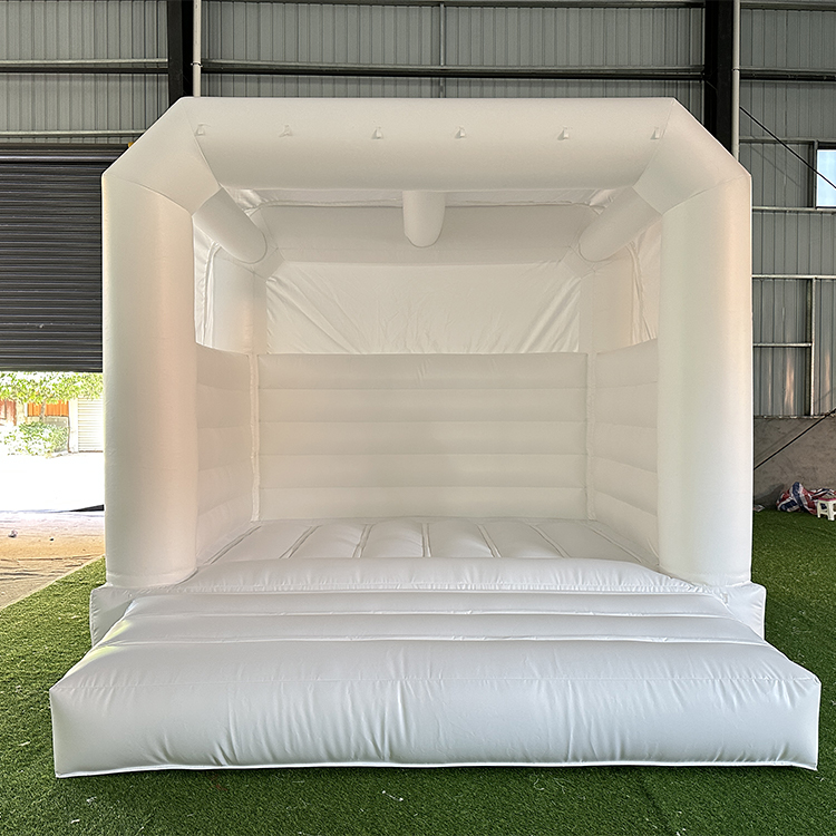 12X12 Wedding Bouncy Castle Jumping Moonwalk Inflatable White Bounce ...