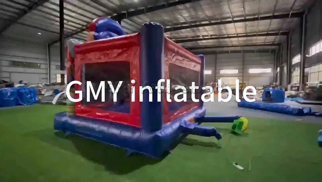 Sauter le château gonflable gonflable moonwalk pull Mario Bounce house gemmy gonflables 1