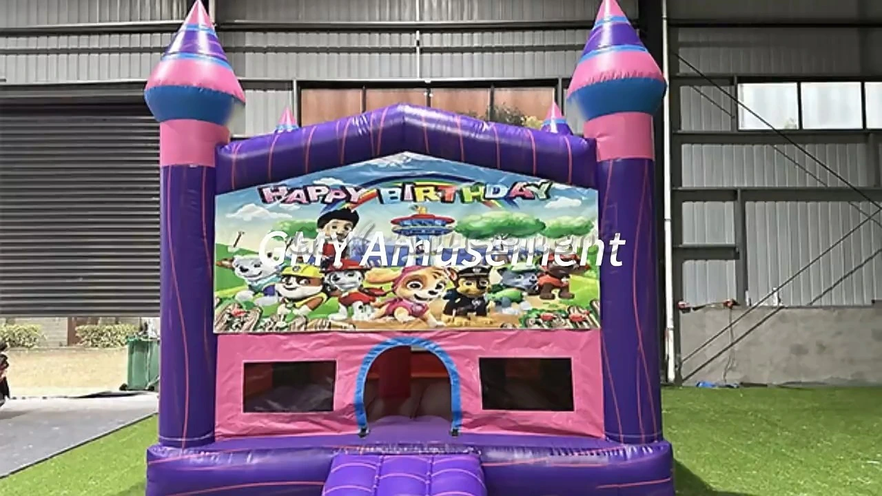 Banner Panneau Art Jumper Moonwalk Patrol gonflable Patrol Bounce House GMY GRAP 1