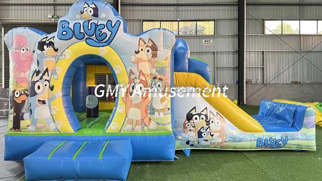 Blow Up Inflatable Combo Bouncy Castle Slide Bluey Inflate Bounce House GMY Inflatables 1