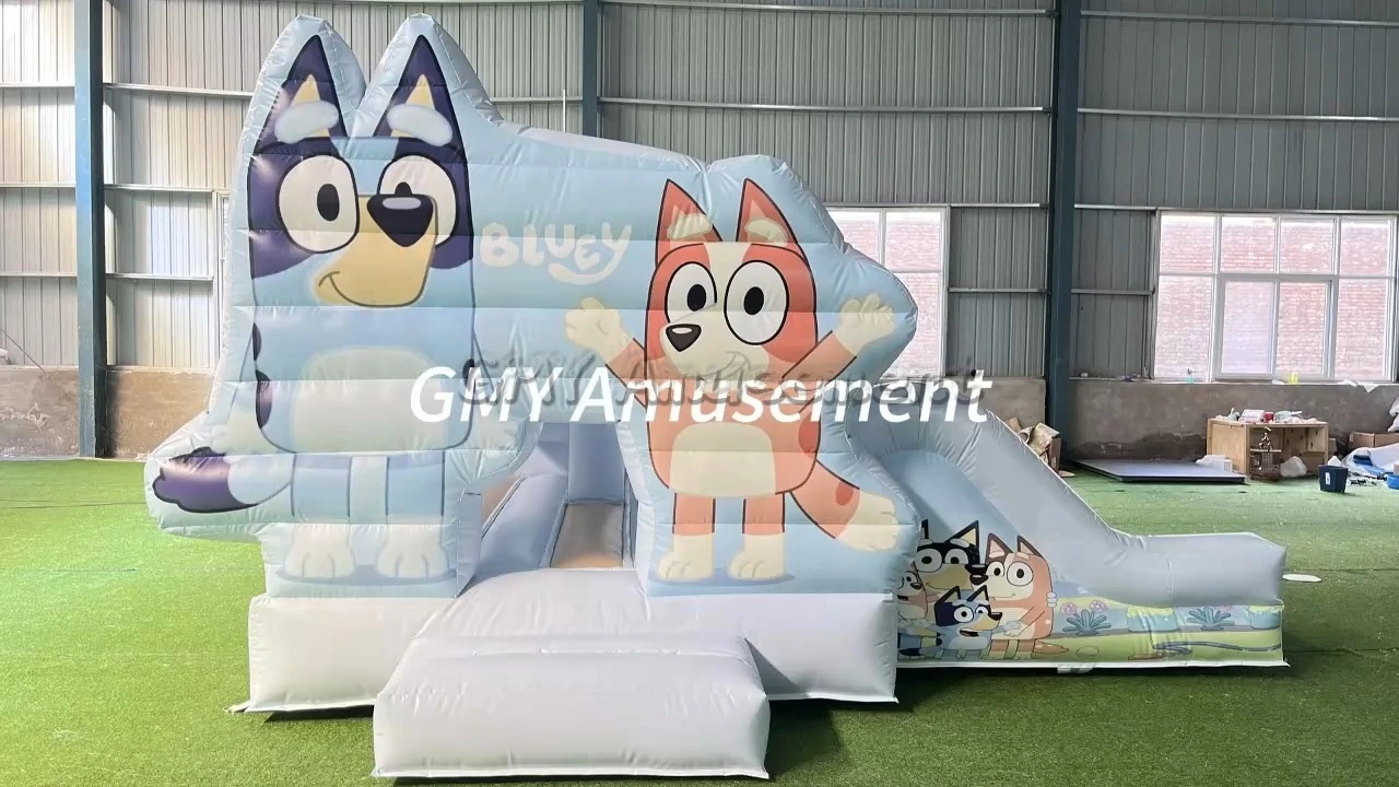 Alquiler de alquiler de fiestas Castillo Diapositiva Combo inflable Bluey Bounce House GMY Inflables 1