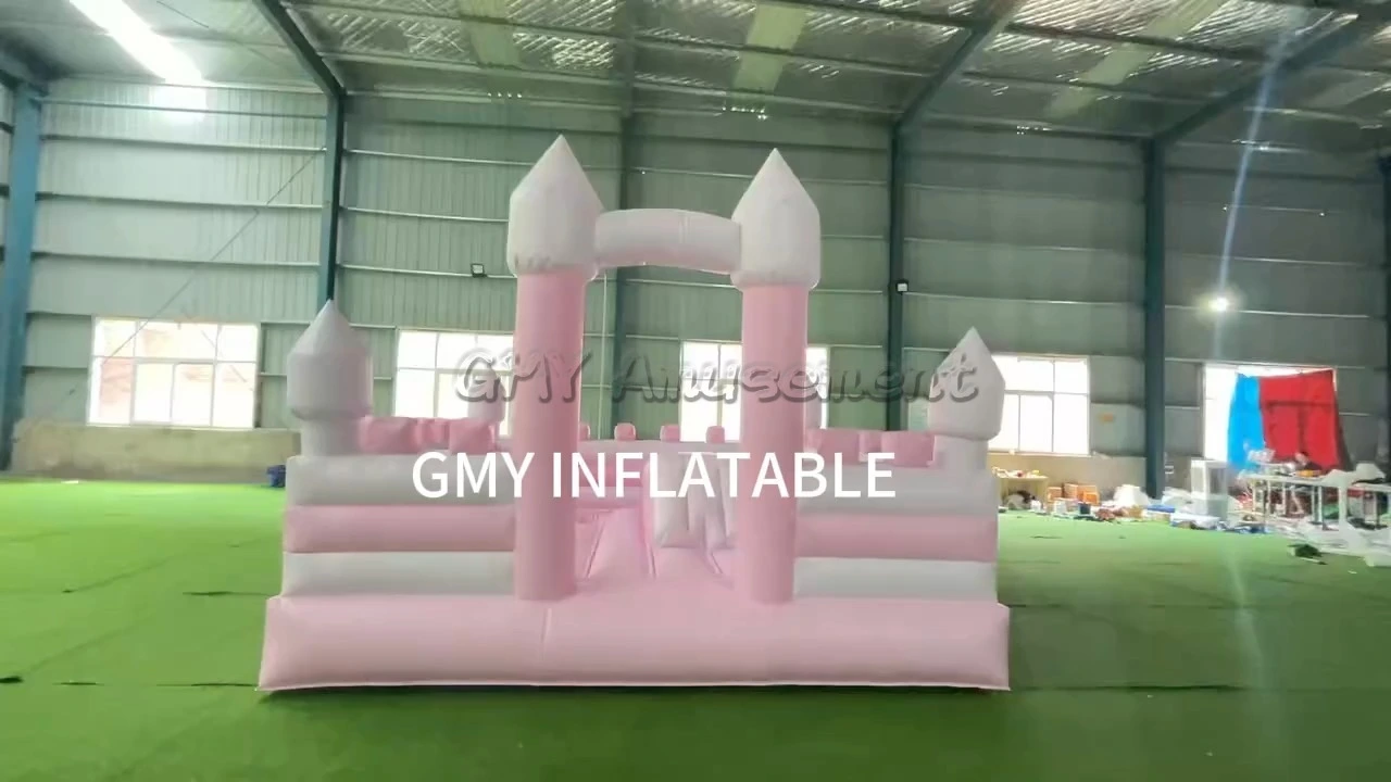 New Design Pink Inflatable Play Arena With Ball Pit Inflatable Splash Pad for Kids Playground GMY Inflatables 1