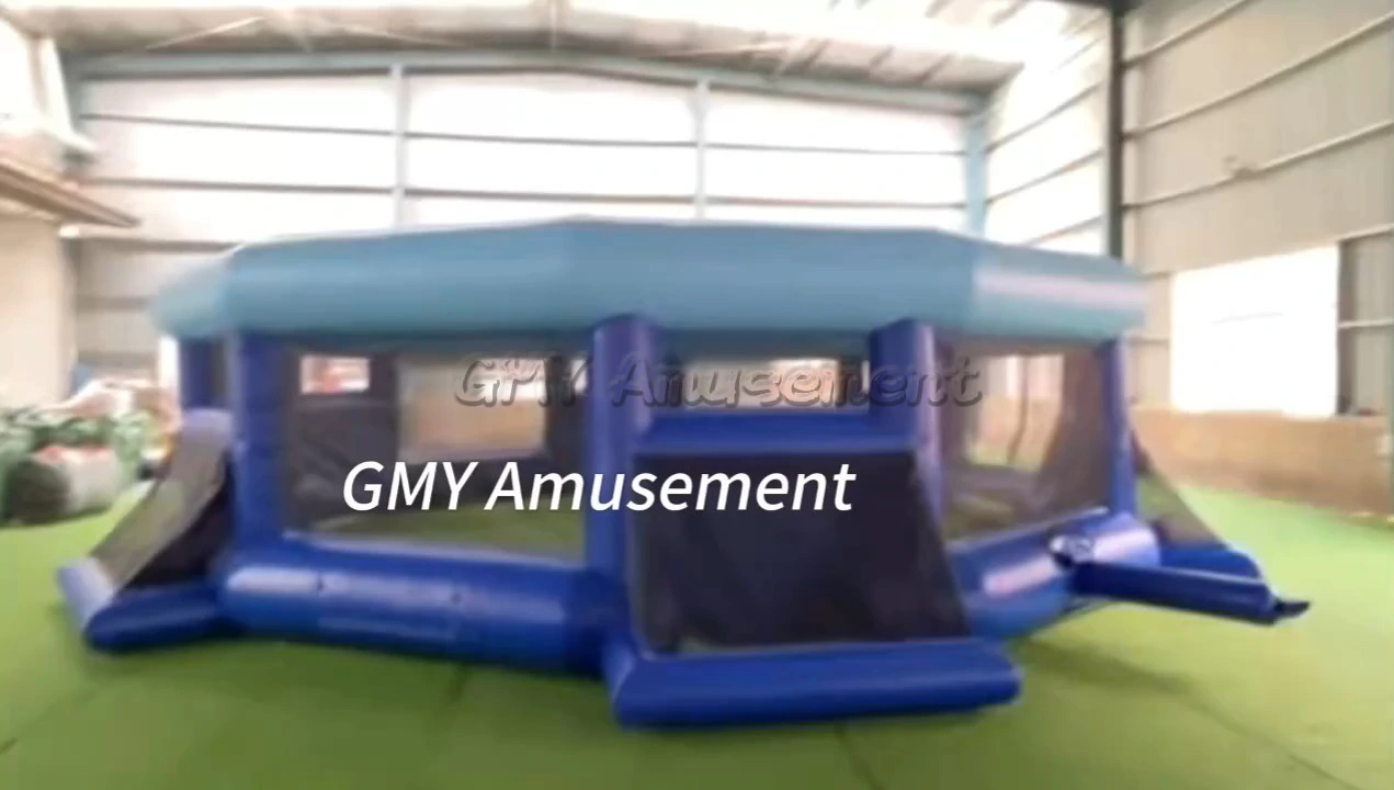 Indoor/Outdoor Inflatable Hexagonal Soccer Cage Football Pitch Sports Game GMY Inflatables 1