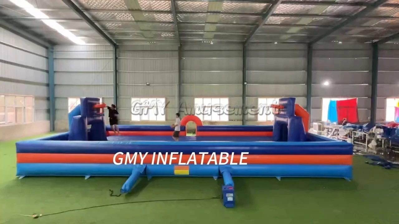 Outdoor Indoor Football Basketball 2 in 1 Inflatable Field Inflatable Soccer Field Game Event GMY Inflatables 1