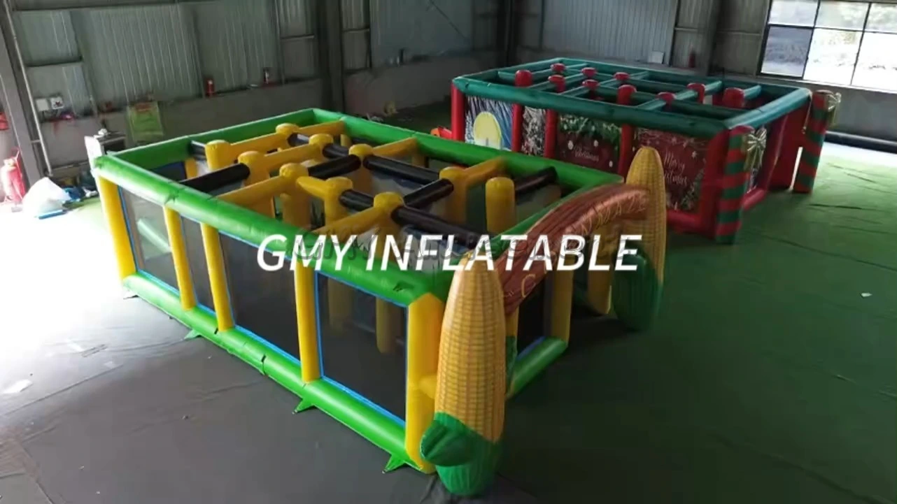 Christmas Inflatable Maze Custom Holiday Satan Maze Castle Inflatable GMY Inflatables 1