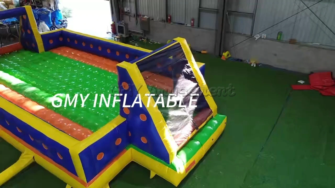 Inflatable PVC Football Field Soccer Field Battle Ball Arena With Jumping Bottom GMY Inflatables 1