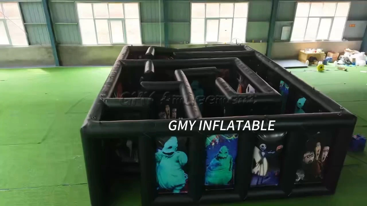 Party Black Halloween Inflatable Haunted House Maze Halloween Inflatable Maze GMY Inflatables 1